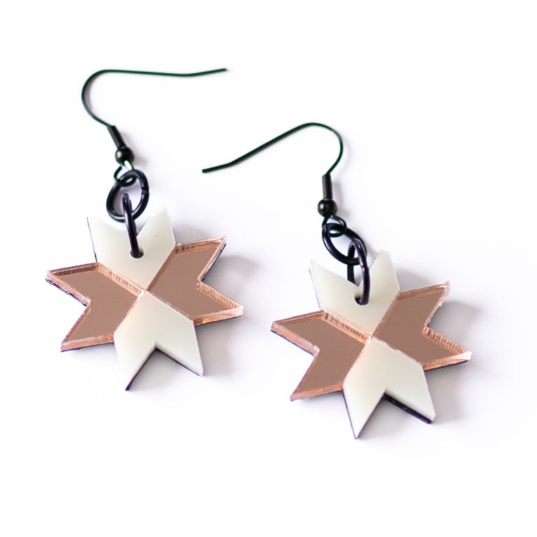 Star Blanket Petites // Ivory & Rose Gold - SACRD THNDR